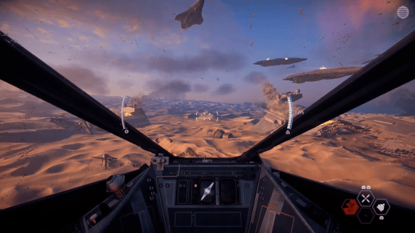 Pelikuva: Jakkun taistelu, aluksen ohjaimissa.